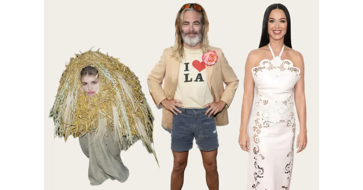 18 образов недели по версии редактора моды: лохматый Крис Пайн, Кэти Перри в платье-салфетке, Рианна в образе куста